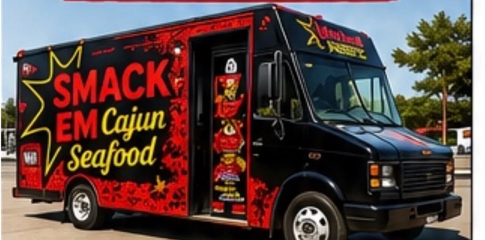 Illustrative SmackEm Cajun Seafood food-truck concept